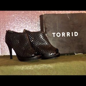 TORRID Caged Heel Booties